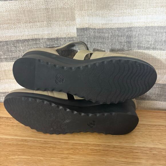 Cloudsteppers By Clarks Tan Wedges Size 9 - Picture 10 of 10